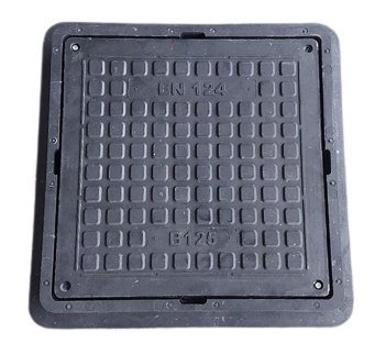 Люк квадратний (чорний) В-125