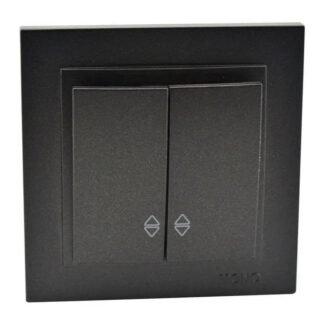 Вимикач 2-кл. Mono Electric прохідний(графіт)