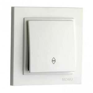 Вимикач 1-кл. Mono Electric прохідний(білий)