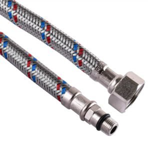 Шланг для змішувача Solomon (нерж.) М10х1/2' 1,0м HY6201 B кор.