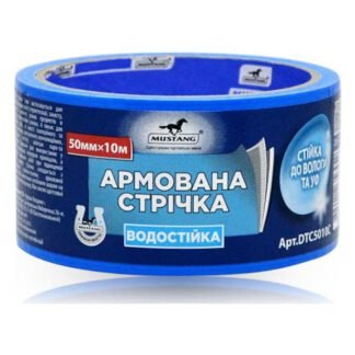 Армована стр. Mustang 50x10m вологостійка, синя