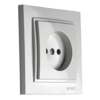 Розетка 1-а бз Mono Electric(срібло)