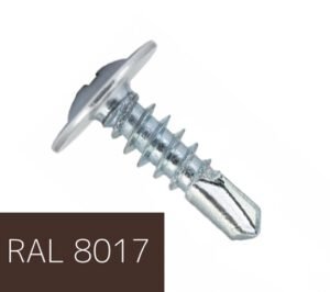 Самонаріз(ral8017) з буром 4.2х16