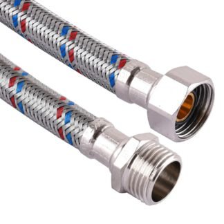 Шланг нержавіюча сталь SOLOMON 1/2'х1/2' ЗВ 0,7м  HS31