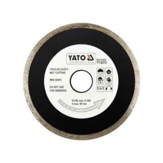 Диск відрізний для мокрої різки YATO 125