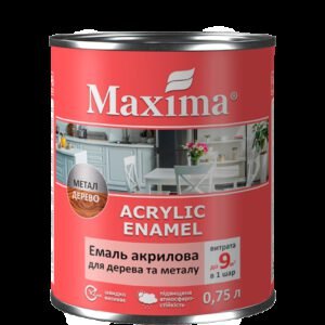 Емаль акрилова MAXIMA Кава з молоком 0.75л