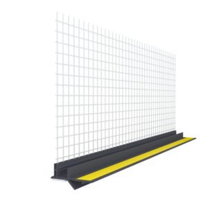 Браво_Привіконний профіль 3мм з сіткою (графіт) - 2,5м (16шт./уп.)