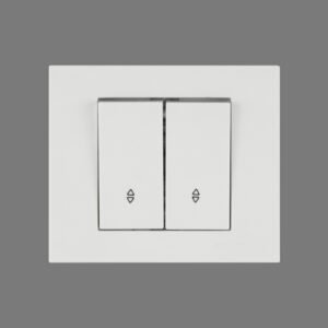 Вимикач 2-кл.прохідний GRANO білий