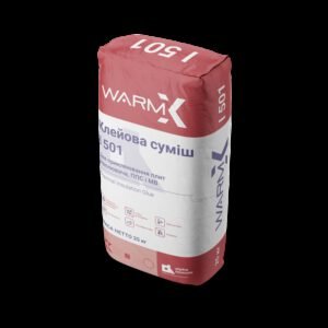 ВМ 501 Клейова суміш для приклеювання плит утеплювача ППC і МВ