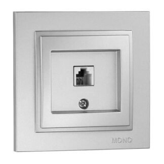 Розетка телефонна цифрова(срібло)