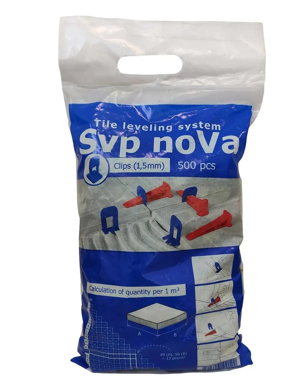 Основа для вирівнювання плитки NOVA 1,5 мм (уп=500шт)