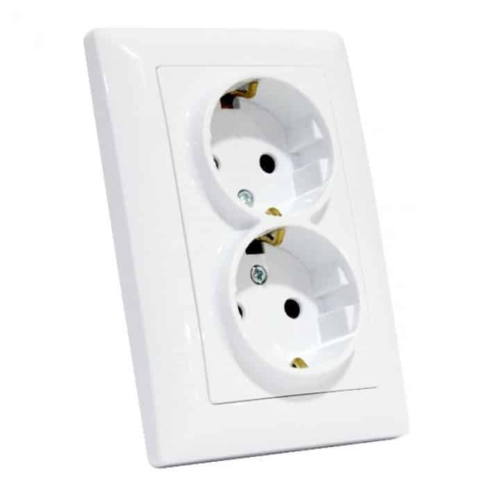Розетка 2-на Tina з/з