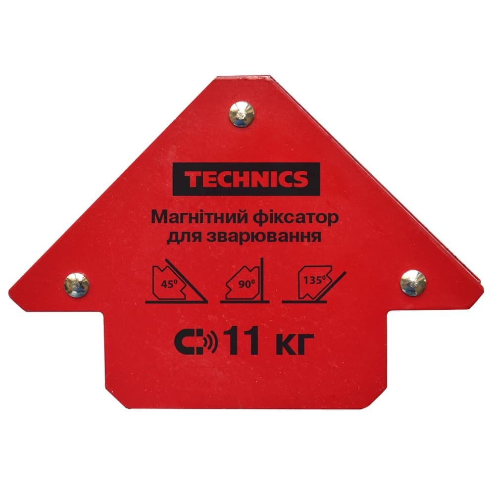 Магнітний фіксатор для зварювання ‘Стріла’,85х120 мм, кути 45°, 90°, 135°