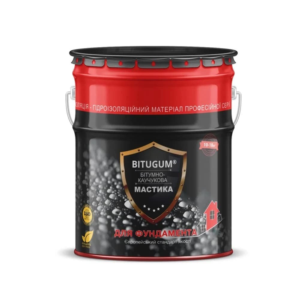 Мастика бітумно-каучукова для фундамента BITUGUM 5кг