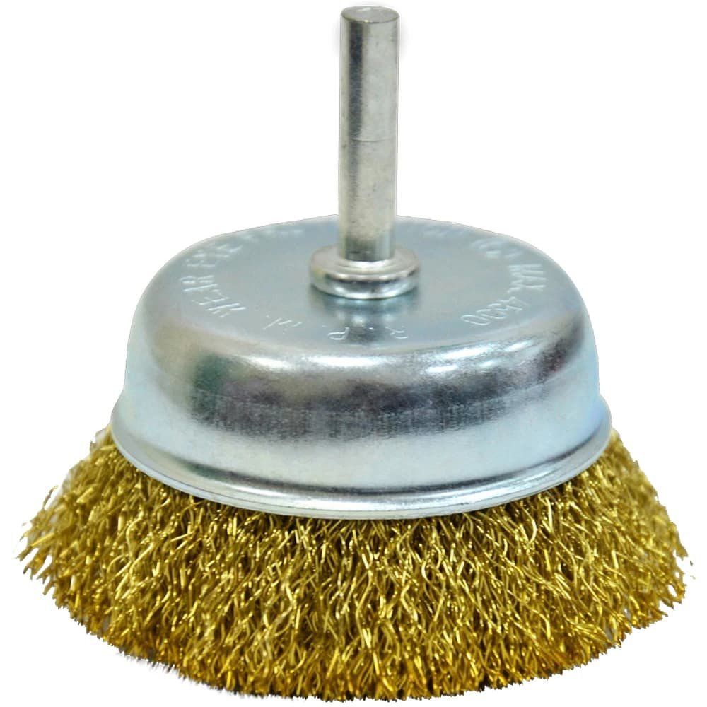 Щітка-крацовка ‘Чашка’ латунна зі шпилькою, 24 мм