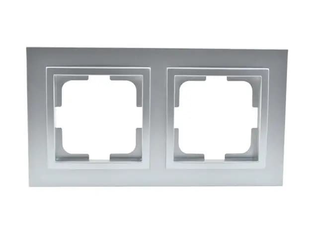 Рамка 2-а Mono Electric (срібло)