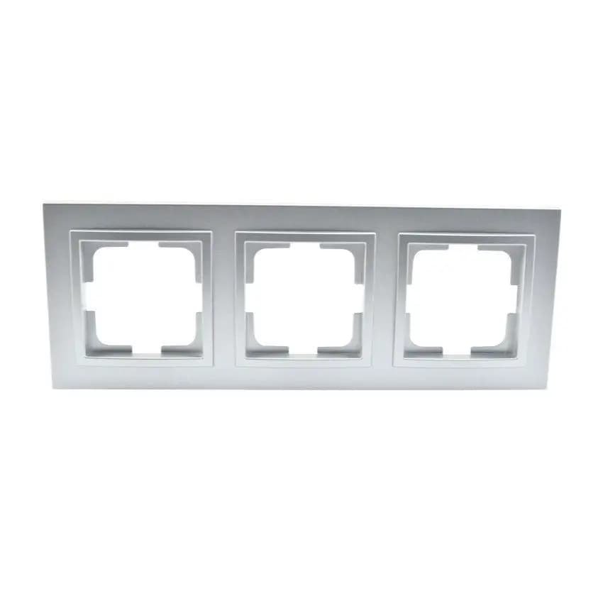 Рамка 3-а Mono Electric (срібло)