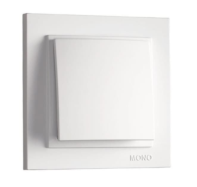 Вимикач 1-кл. Mono Electric (білий)