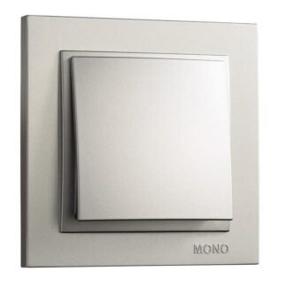 Вимикач 1-кл. Mono Electric (срібло)