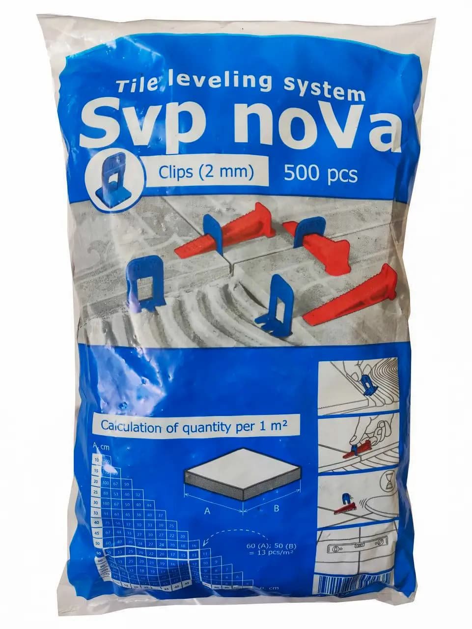 Основа для вирівнювання плитки NOVA 2,0 мм (уп=500шт)