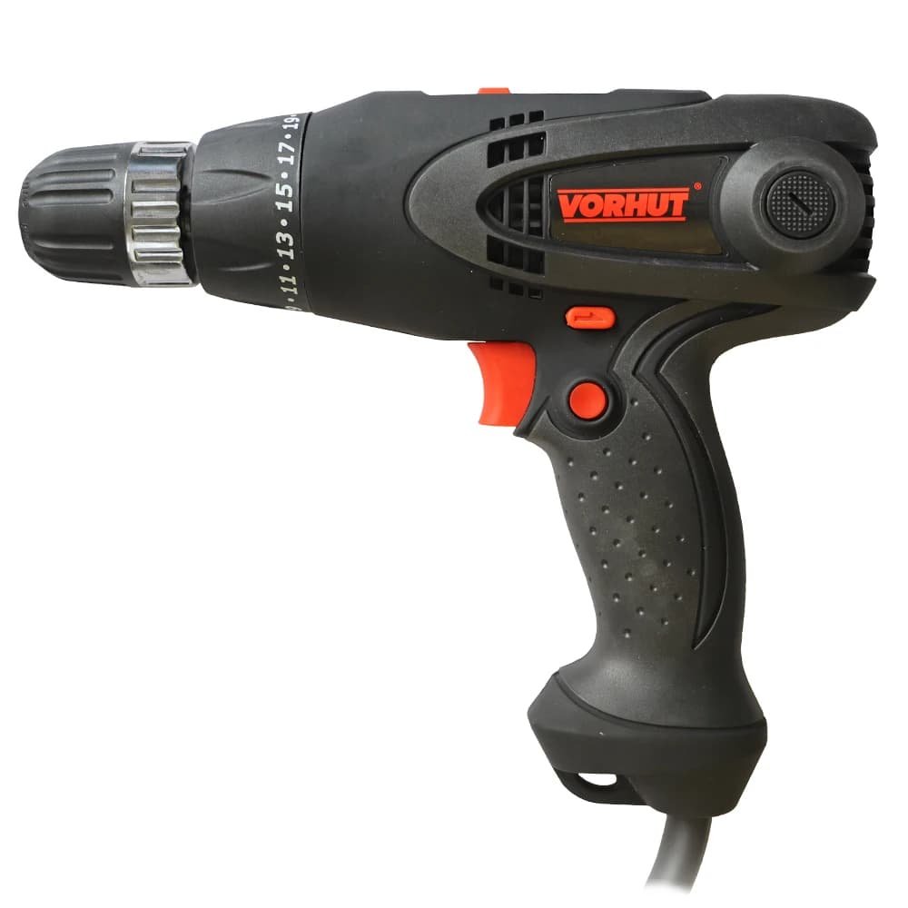 Дриль шуруповерт мережевий VDS45, 450Вт, 0-750 об/хв, LED підсвітка, кабель 4м.