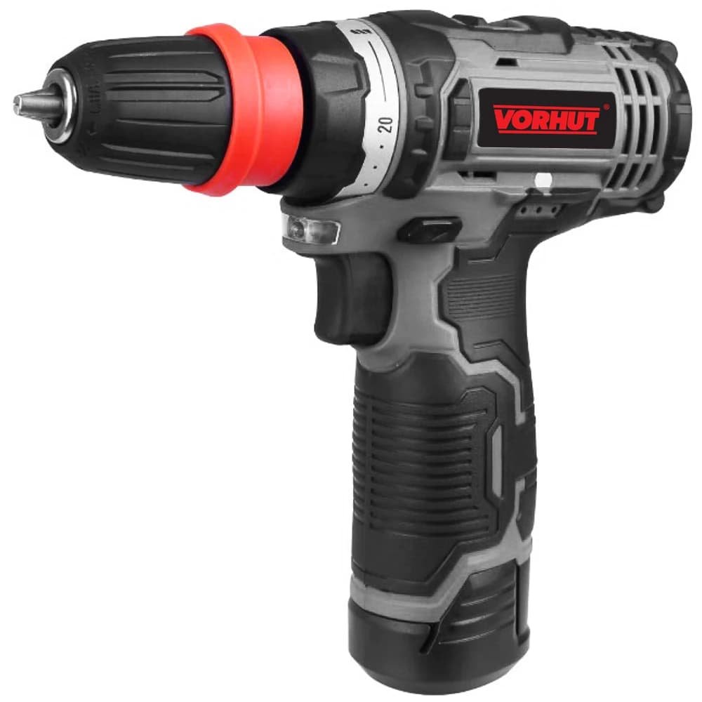 Дриль-шуруповерт акумуляторний VC12Q з аксесуарами, 12В, 2 акумулятора, кейс