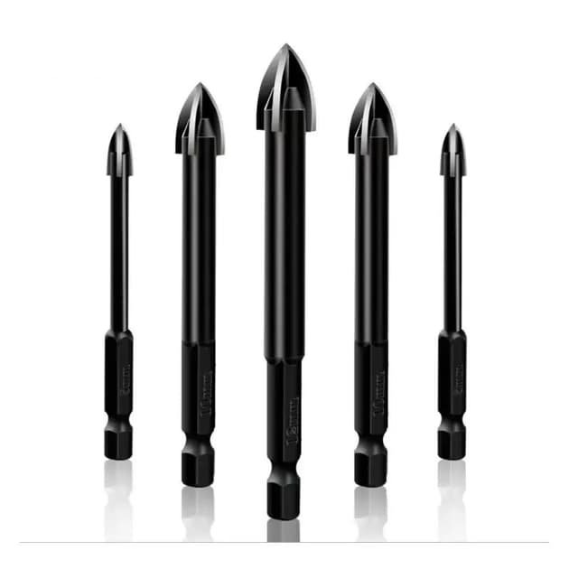 Свердло для плитки 4 різця 6х80(чорне)
