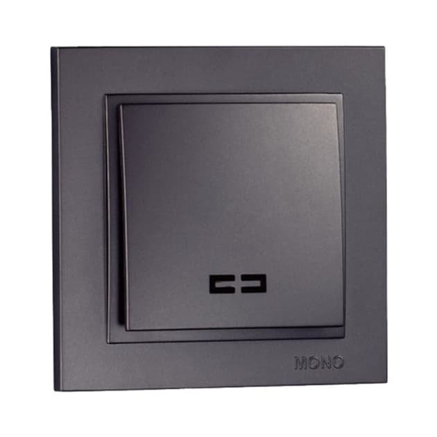 Вимикач 1-кл. Mono Electric з підсвіткою(графіт)