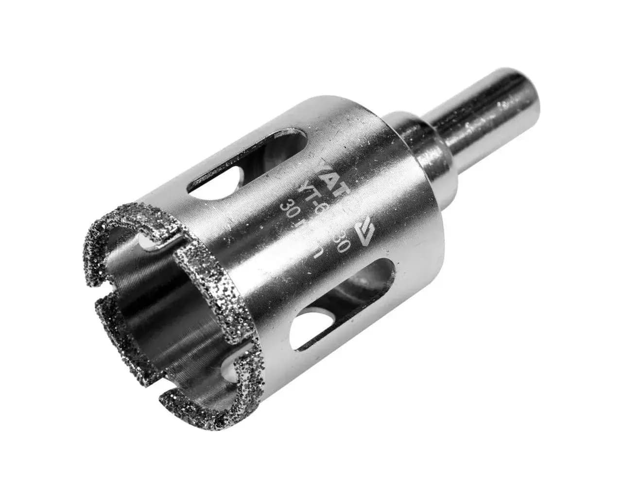 Свердло по гресу і кераміці YATO, Ø= 30 мм, при сухому і мокрому режимах