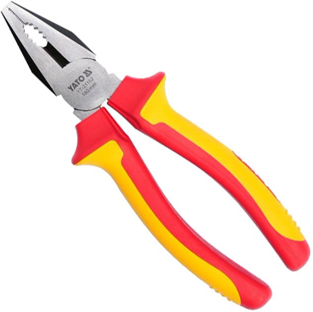 Плоскогубці комбіновані електромонтажні YATO L=180