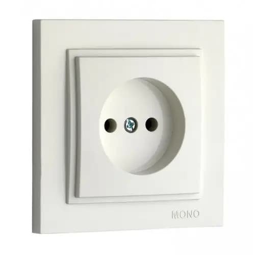 Розетка 1-а бз Mono Electric(білий)