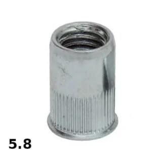 Гайка клепальна 6/1,0-3,0 D9 риф ЦБ (п=100 шт)