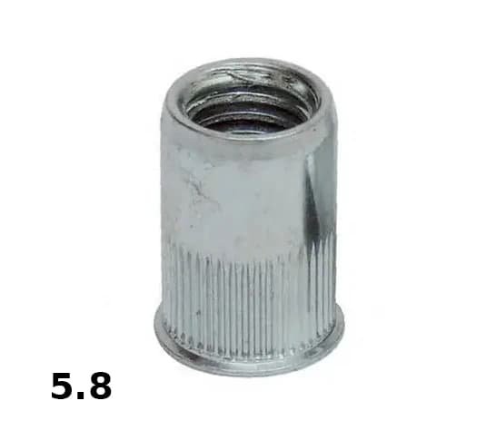 Гайка клепальна 6/1,0-3,0 D9 риф ЦБ (п=100 шт)