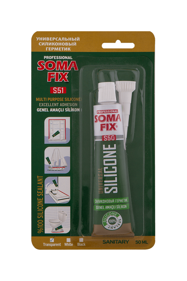 Силікон SomaFix прозорий(у тюбіку 50г)