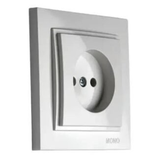 Розетка 1-а бз Mono Electric(срібло)