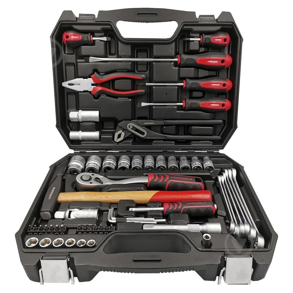 Набір інструментів професiйний 1/2′ i 1/4′ 58 од. HAISSER
