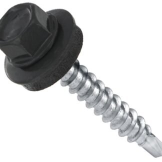 Самонаріз з буром та EPDM шайбою для кріплення в дерево 4,8х25 RAL 7016 п=250 (3000)