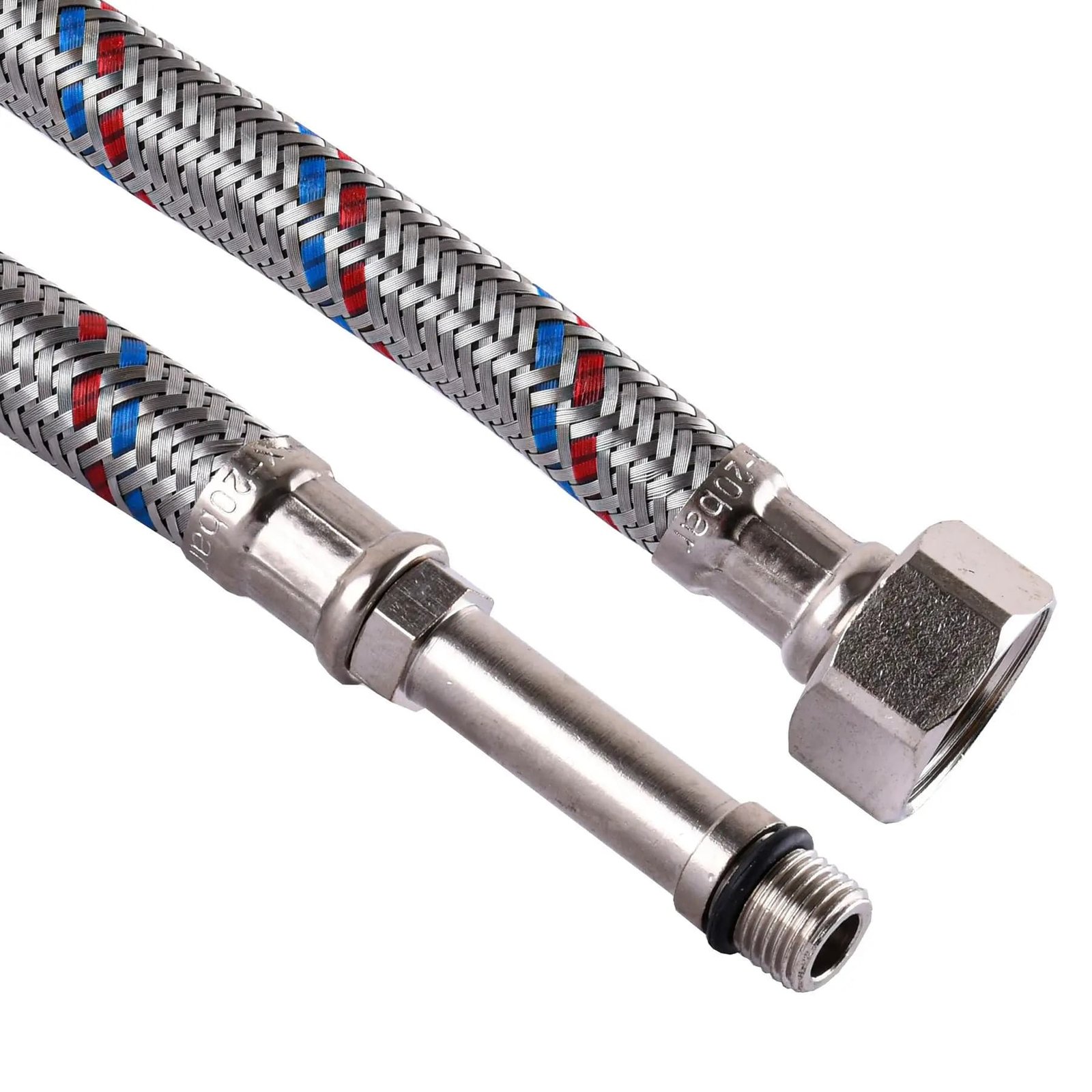 Шланг для змішувача Solomon (нерж.) М10х1/2′ 0,4м HY6201 A довг.