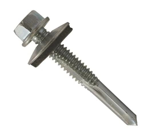 Самонаріз буром з шестигр. головкою і прокл.EPDM 5,5х38 h=12мм (п=200) (3200)