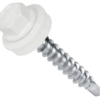 Самонаріз з буром та EPDM шайбою для кріплення в дерево WM 4,8х35 RAL9003 п=250 (3000)