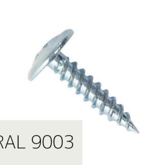 Самонаріз по металу з прес-шайбою 4,2х19 RAL9003 (п=500) (9000)