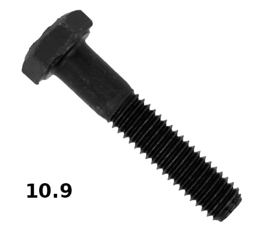 Болт з шест. гол. М12* 70 DIN931 кл.10,9 чорний уп=20шт