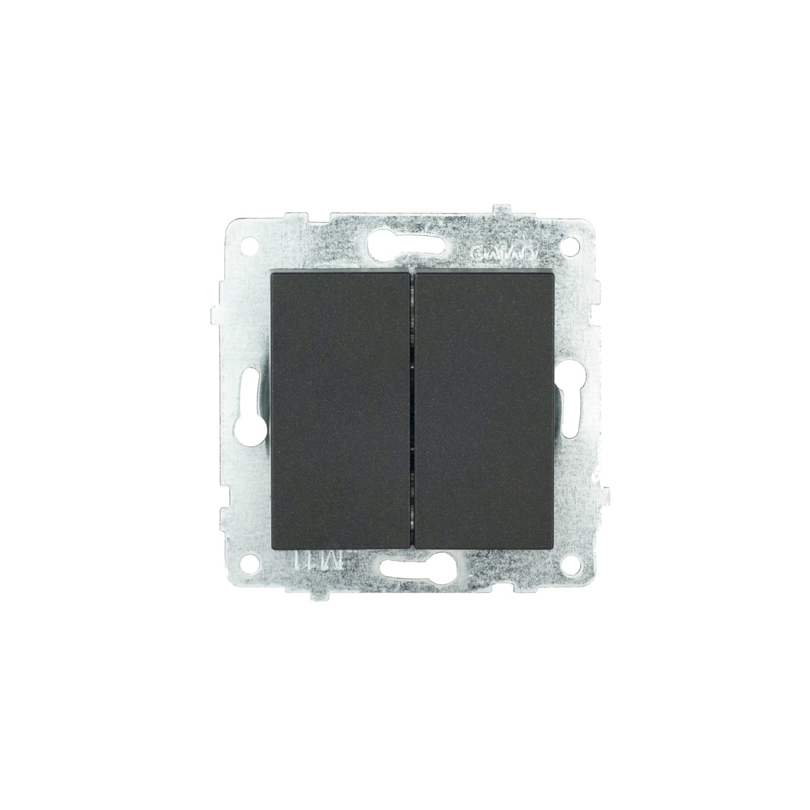 600-000217-202 Механізм вимикача 2-клв.Grano чорн. металік/12/120