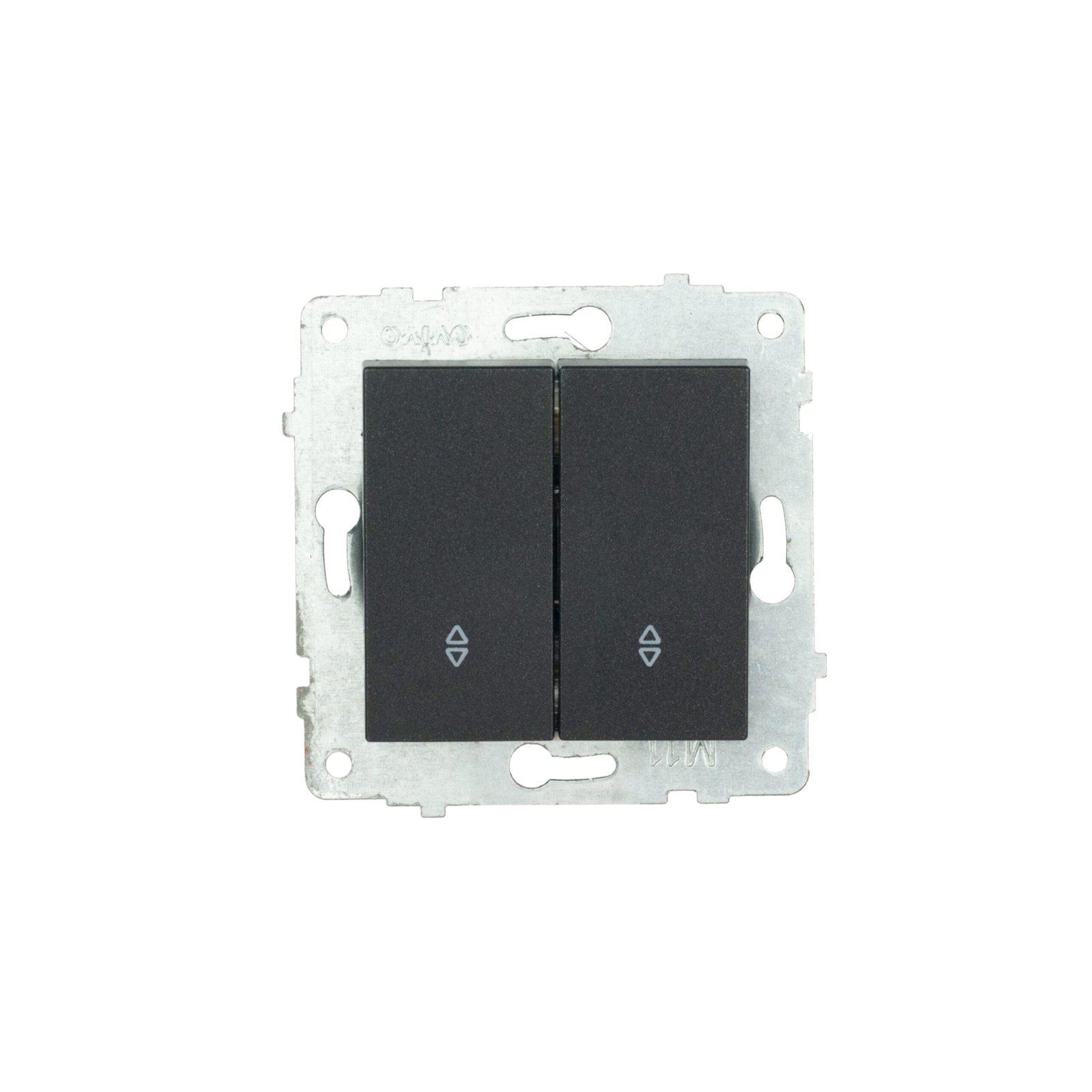 600-000217-211 Механізм вимикача 2-клв.прохідного Grano чорн.металік/12/60