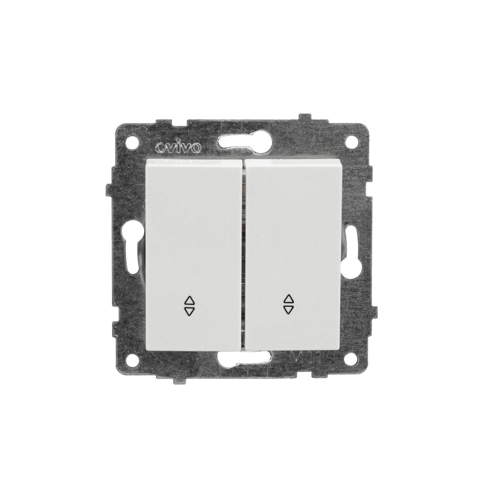 600-000201-211 Механізм вимикача 2-клв.прохідного Grano білий/12/60