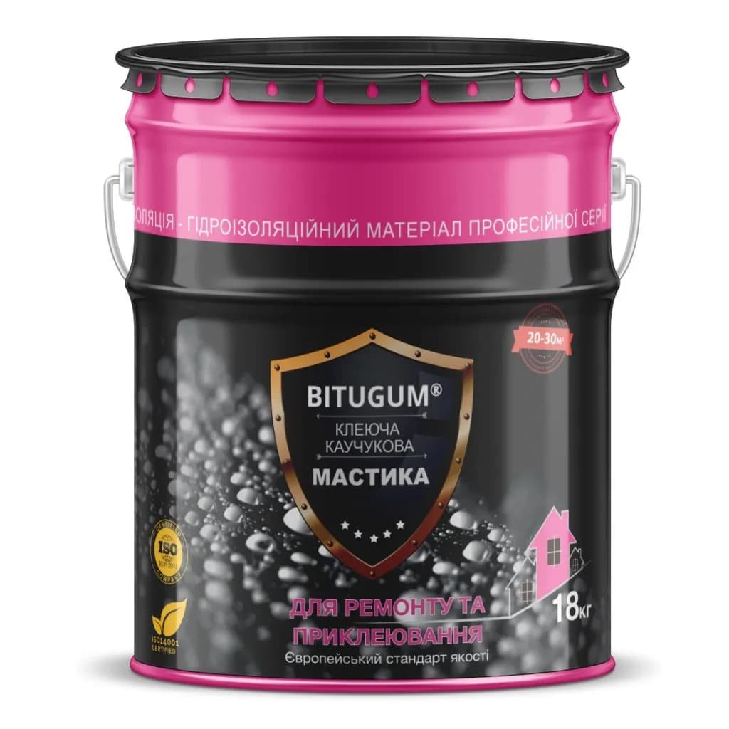 Мастика клеюча каучукова BITUGUM 18кг