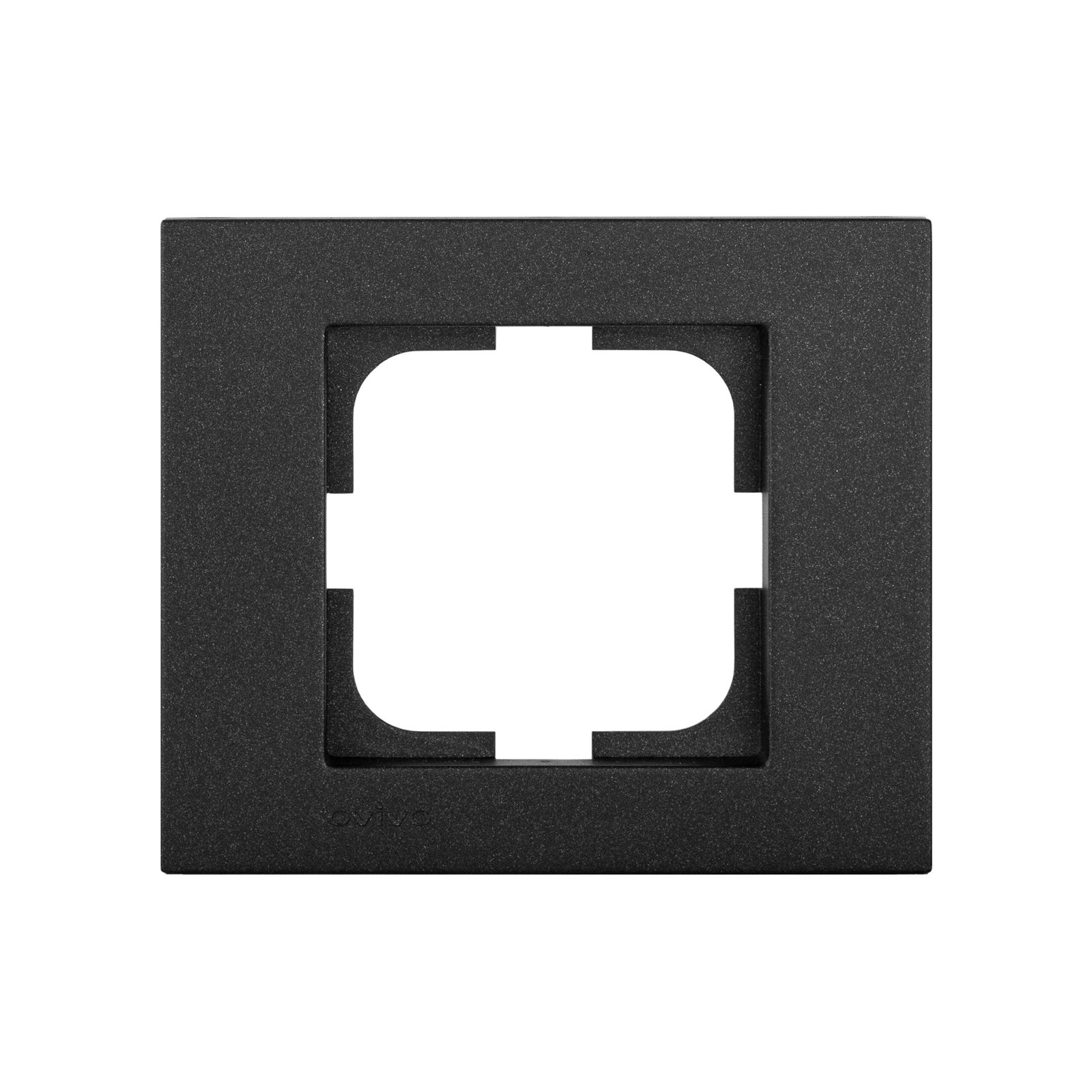 400-170000-096 Рамка одинарна Grano чорн. металік/12/240