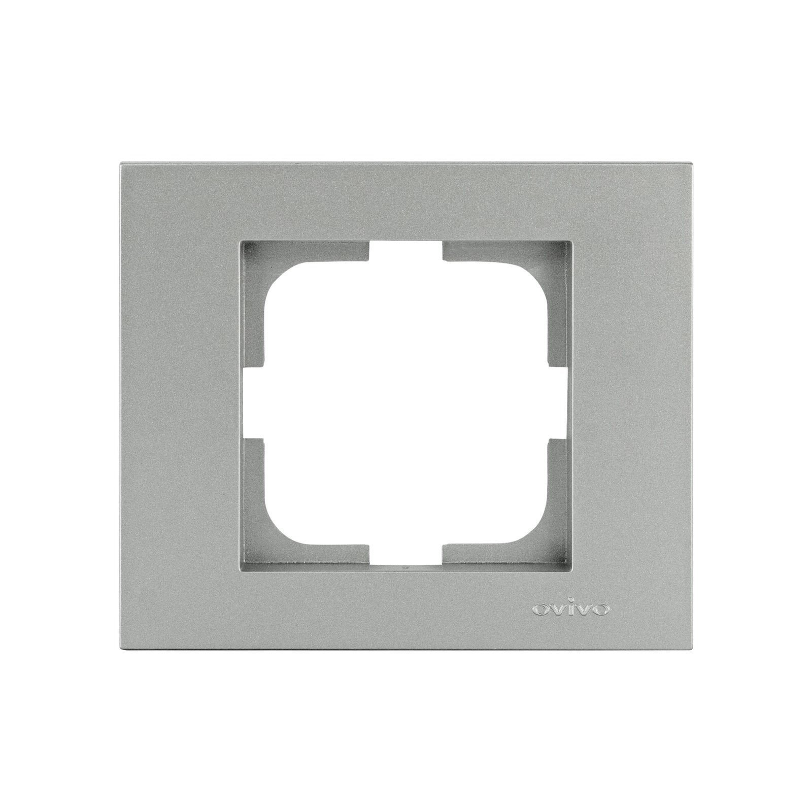 Рамка одинарна GRANO срібло