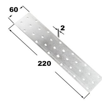 З’єднувач плаский 60х220х2,0 10шт (50)
