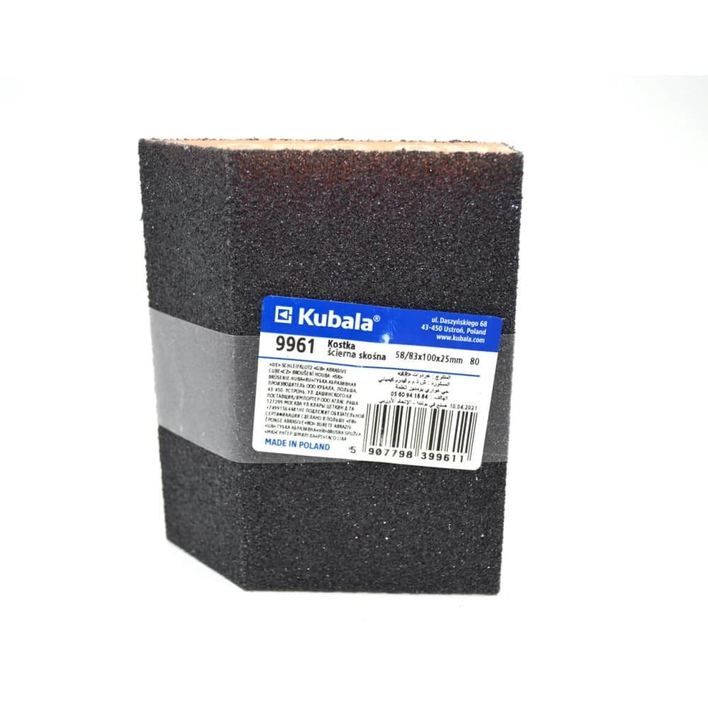 Кубала 9961 Наждачка-губка58/83х100х25 P80 коса